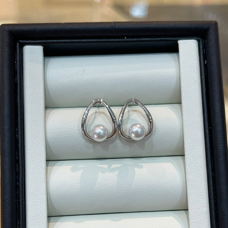 S925 Silver Akoya Drop Earrings