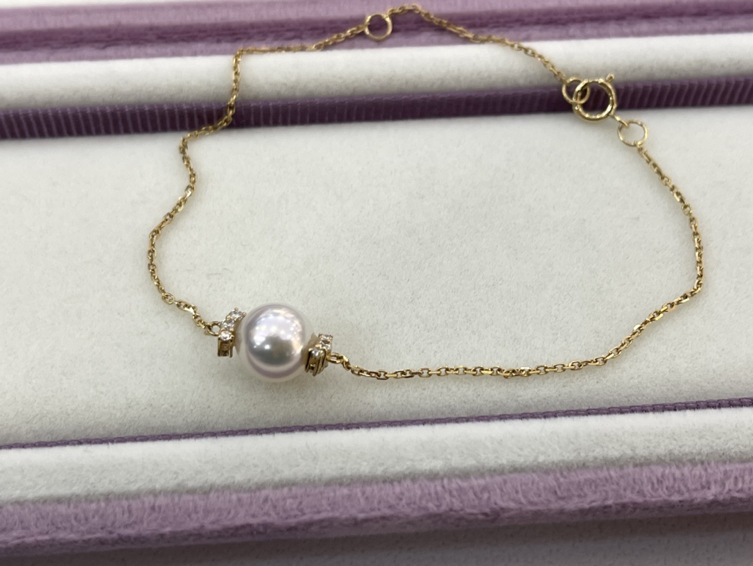 18K Gold Akoya Pearl Bracelet