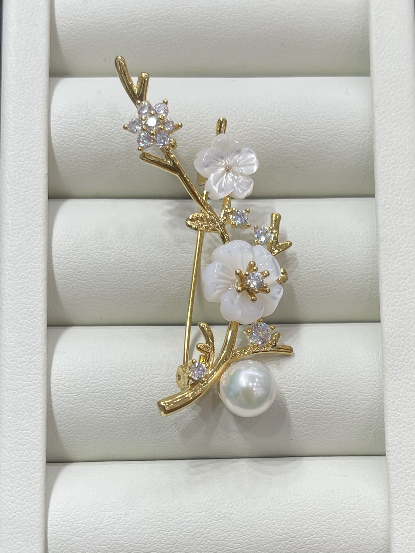 Plum Brooch
