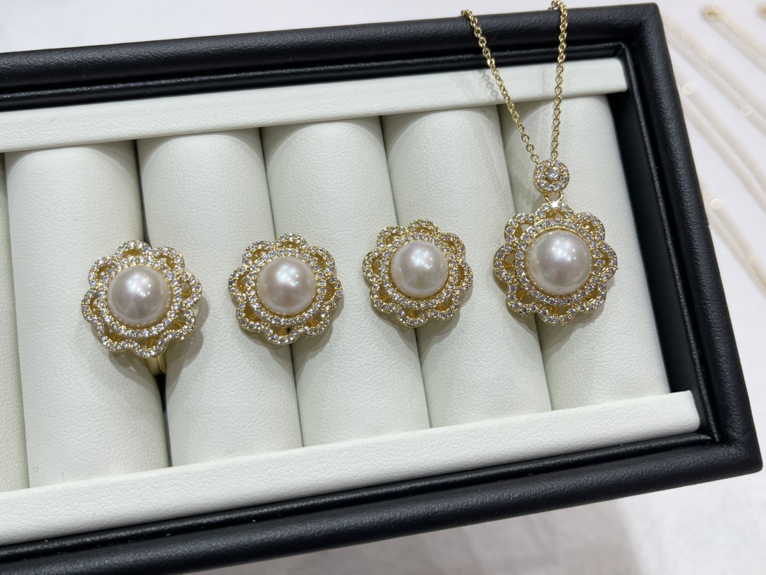S925 Silver Freshwater Pearl Set
