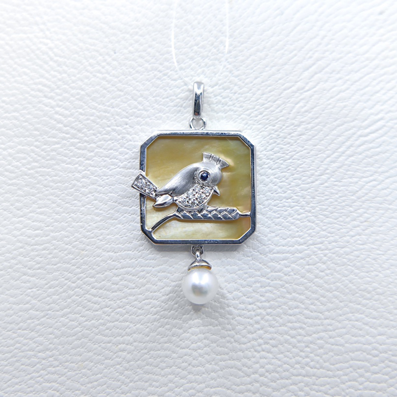 18K Golden Shell Pearl Pendant(4-4.5mm)