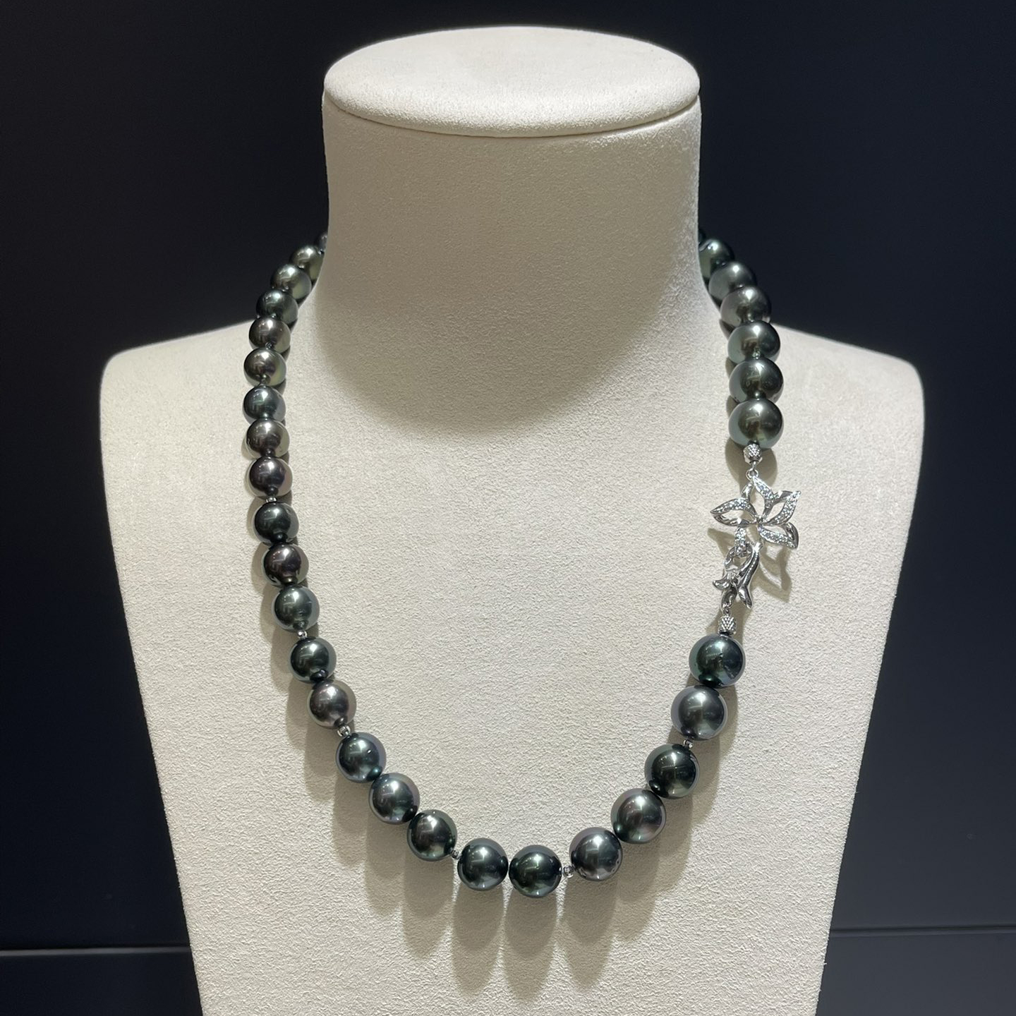 9-11mm Tahitian Pearls Mixed Bead Chain